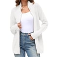 thumbnail image 2 of LANGWYQU Long Sleeve Turtle Neck Women Mesh Knit Jacket Zipper Coat, 2 of 5