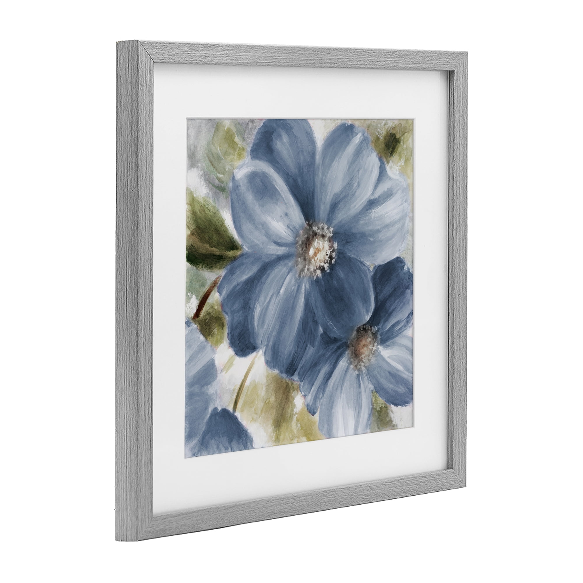 Stupell Industries Walk in Blue Beauty Gray Framed Print Under Glass, design by Lanie Loreth