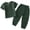 Dark Green, variant on UngA Toddler Baby Boy 2 Piece Outfit Summer Cotton Linen Casual Short Sleeve T-Shirt Pants Set Kids Cute Plain Spring Clothes (Sky Blue,2-3 Years)