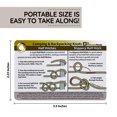 thumbnail image 5 of ReferenceReady Outdoor Knots - Tarjetas impermeables para atar nudos con mini mosquetón - Incluye 22 nudos de cuerda para acampar, mochileros, escenarios de exploración, 5 of 5