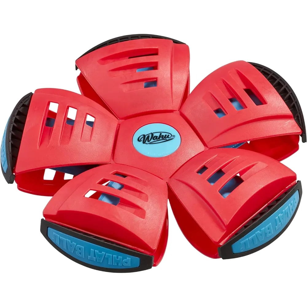 Wahu Phlat Ball Classic Red - Throw A Disc Catch A Ball! - Time Delay Transformation Flying Toy