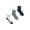 GREY ASSORTED, variant on Men’s Ankle Socks 3 Pack – Half Terry Cushion, Moisture-Wicking, Arch Support, Stretch Comfort, Sizes 6–12.5