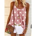 thumbnail image 3 of Verano damas estampado de margaritas tirantes top chaleco suelto de gran tamaño 8 colores 8 yardas MABOTO Gris XL, 3 of 5