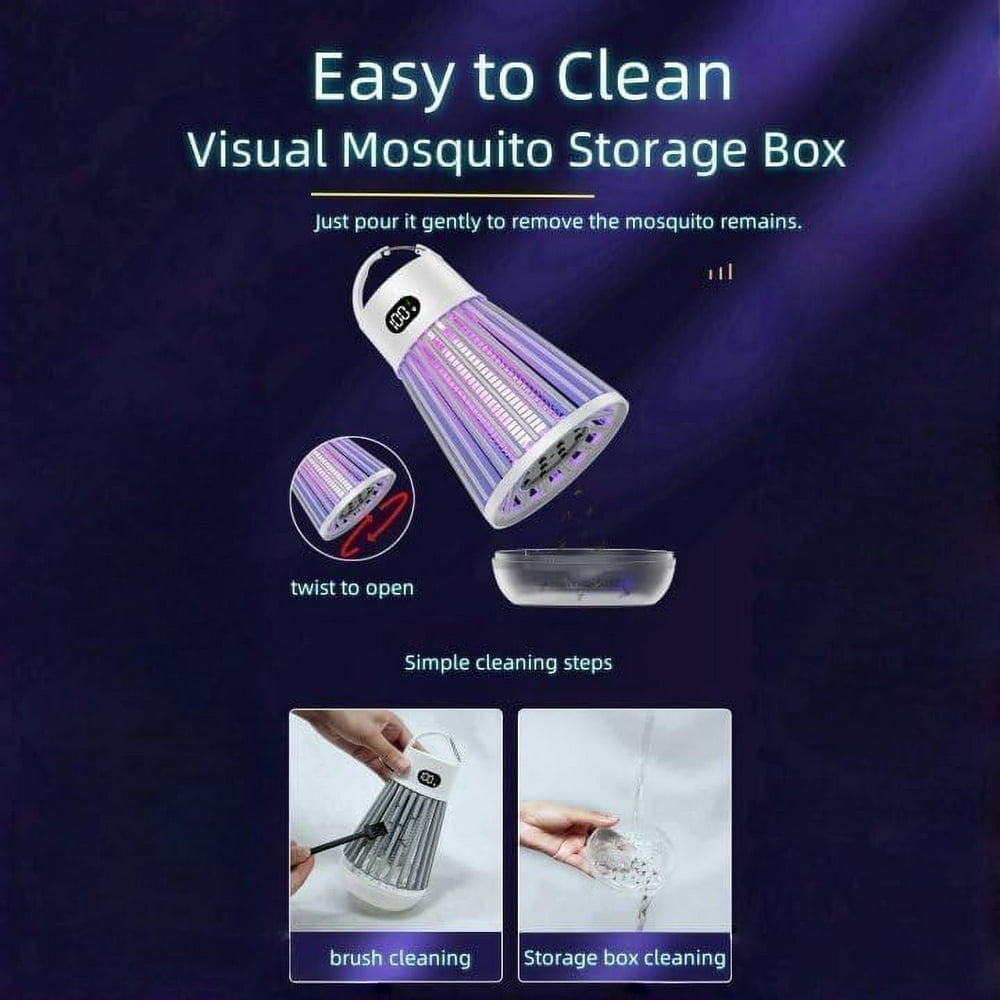 SUGARMOM  Zappify 2.0 Mosquito Zapper  Zappify 2.0  Zapify Pro Zapper  Zappify Pro Mosquito Zapper  Mosquito Trap for Outdoor and Indoor (Black * 2)