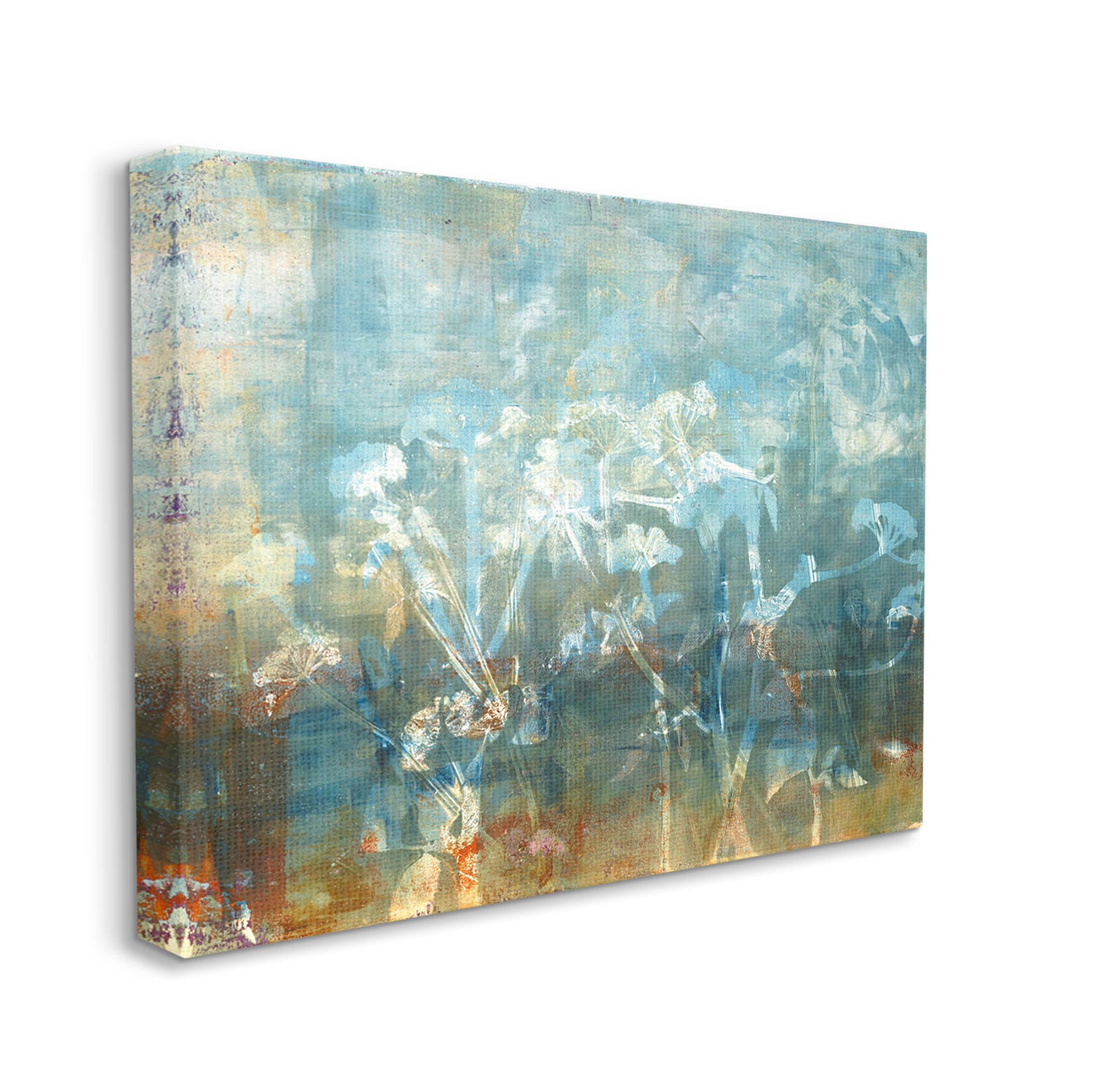 Stupell Industries Distressed Botanical Overlay Collage Graphic Art Gallery Wrapped Canvas Print Wall Art, Design by Liz St. Andre