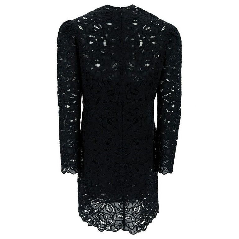 Isabel Marant Woman Daphne' Mini Black Dress With Flower Embroidery In  Guipure Black Sizes FR 32-60 - Walmart.com