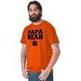 thumbnail image 5 of Papa Bear Dad Father's Day Pawprint Men's Graphic T Shirt Tees Brisco Brands X, 5 of 6