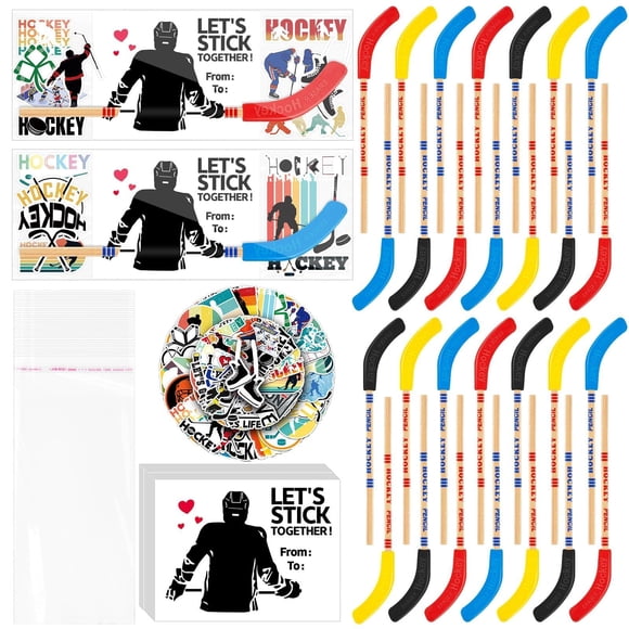 Set de recuerdos para fiesta de hockey Gosodeny, 36 lápices y stickers