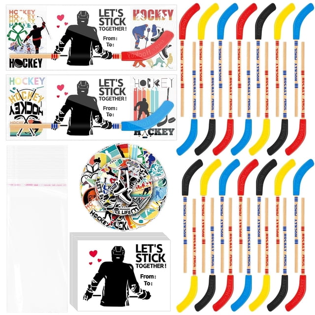 Set de recuerdos para fiesta de hockey Gosodeny, 36 lápices y stickers