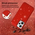 thumbnail image 5 of Compatible with Redmi Note 12 Pro 5G Case Cute Glitter Sparkly Shockproof Xiaomi Redmi Note 12 Pro 5G Phone Case for Women Girls TPU Slim 3 in 1 Protective Cases (Red), 5 of 14