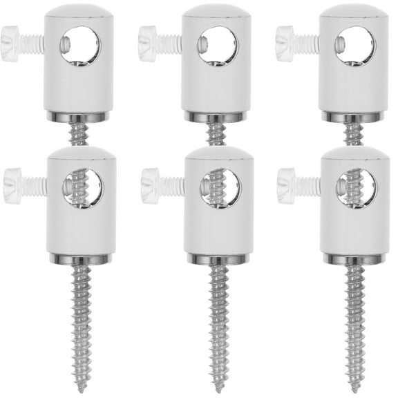 Swag Hook for Ceiling Lights Chandelier Pendant Lighting Fixture up Metal White 6 Pcs