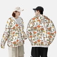 thumbnail image 6 of Kll Mushrooms Print Men'S Women’s Upf 50+ Sun Protection Outdoor Hoodie Jacket Long Sleeve Fishing Hiking Performance Shirt- Large, 6 of 8