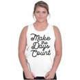 thumbnail image 3 of Make the Days Count Inspirational Womens Plus Size Graphic Tank Top Brisco Brands 2X, 3 of 5