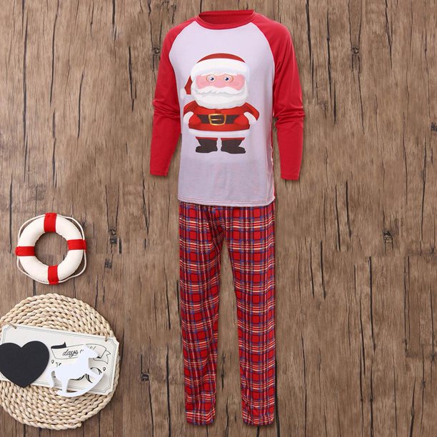 Conjunto De Pijamas Navideños Para Padres E Hijos De Otoño, 2 Uds., Camisetas Y Pantalones Estampados De Manga Larga Likrtyny Bebé