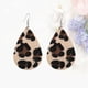 thumbnail image 4 of Creative Retro Earrings Elegant Drop-shaped Leopard Dangler Jewelry Decor Artificial Leather Earrings for Girls Lady Female, 4 of 4