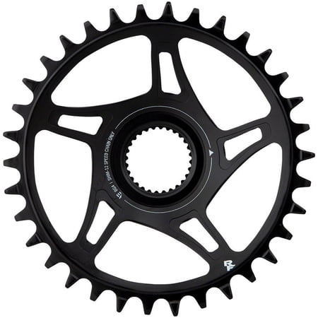 Race Face Bosch G4 Direct Mount Hyperglide+ eMTB Chainring (52mm Chainline) - 36t, Steel, Requires Compatible with Shimano 12-speed HG+ Chain, Black