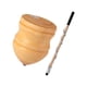 thumbnail image 2 of Trompos de madera sin pintar con varilla, juguete giroscópico hecho a mano, estabilidad mejorada 8 pulgadas con varilla de 50 cm, 2 of 9