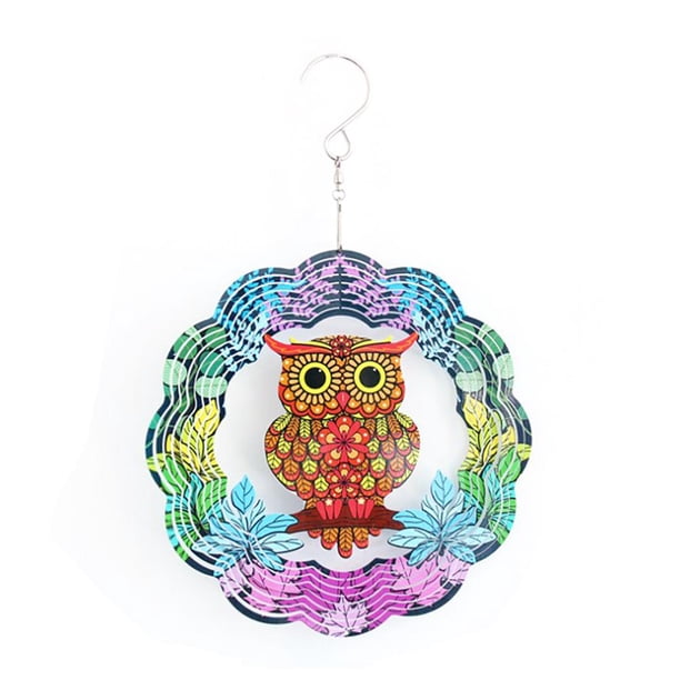 Carillón De Viento Colgante De Acero Inoxidable Carillones De Viento Búho Esculturas De Viento Para La Decoración Del Hogar matsuzay HA035676-00