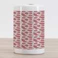 thumbnail image 2 of Romantic Ceramic Toothbrush Holder, Valentine's Day Style Rose Composition Love in Pastel Colors, Decorative Versatile Countertop for Bathroom, 4.5" X 2.7", Aqua Dark Coral Beige, 2 of 4
