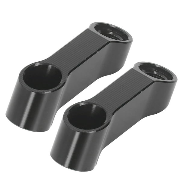 Kit de adaptador de extensión de espaciadores de aleación de aluminio, extensores de elevadores de espejo de 10mm para F900XR F900R S1000XR S1000R negro