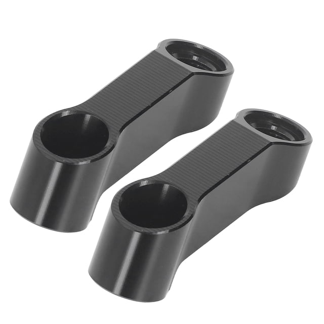 Kit de adaptador de extensión de espaciadores de aleación de aluminio, extensores de elevadores de espejo de 10mm para F900XR F900R S1000XR S1000R negro