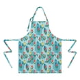 thumbnail image 2 of Pioneer Flower Floral Print Pattern Apron for Women and Men, Cotton Linen Waterproof with Pockets, Adjustable, 33x27 Inch for Kitchen, Gardening, BBQ, Salon, 2 of 6