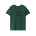 thumbnail image 1 of Camiseta de mujer Camiseta de cuello redondo Camiseta básica de recuerdo femenino ligero para la calle M, 1 of 7