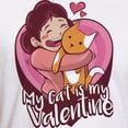 thumbnail image 3 of CafePress - My Cat Is My Valentine T Shirt - Fitted T-Shirt, Vintage Fit Soft Cotton Tee, 3 of 4