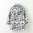 thumbnail image 2 of Dezsed Children's Boy Girl Raincoat Jacket Cute Printed Print Long Raincoat Hoodie Kids Coat with Pockets Fall Winter School Outfit 3-11 Years, 2 of 5