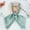Green, variant on 1PC Bow Tie Red Polyester Women's double layer bow tie bow flower new featherless root Japanese college style solid color bright face bow tie