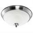 thumbnail image 2 of Efficient Lighting EL-810-218-BN Contemporary Flushmount  Brushed Nickel Finish with Alabaster Glass  Energy Star Qualified, 2 of 2