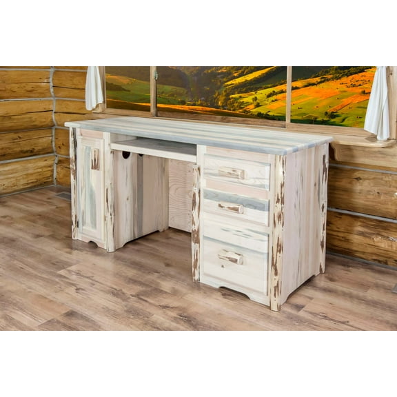 Montana Collection Computer Desk, Ready to Finish