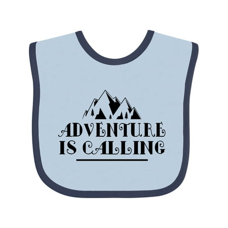 

Inktastic Adventure is Calling Camping Hiking Gift Baby Boy or Baby Girl Bib