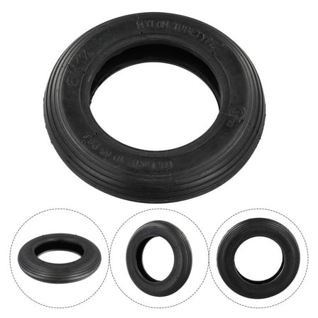 6X1 1/4 Black Outer Tire For Folding Bicycle Electric Scooter A Must Have Fangkenuo