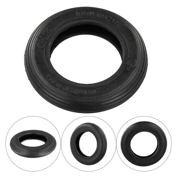 6X1 1/4 Black Outer Tire For Folding Bicycle Electric Scooter A Must Have Fangkenuo