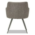 thumbnail image 4 of Alera ALECS4351 23.8 in. x 24.6 in. x 30.1 in. Captain Series Guest Chair - Gray Tweed Seat, Gray Tweed Back, Chrome Base, 4 of 4