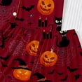 thumbnail image 5 of WOYY Girls Halloween Pajamas Sleepwear Set Button Down Shirt Shorts Loungewear, Sizes 3-14, 5 of 8