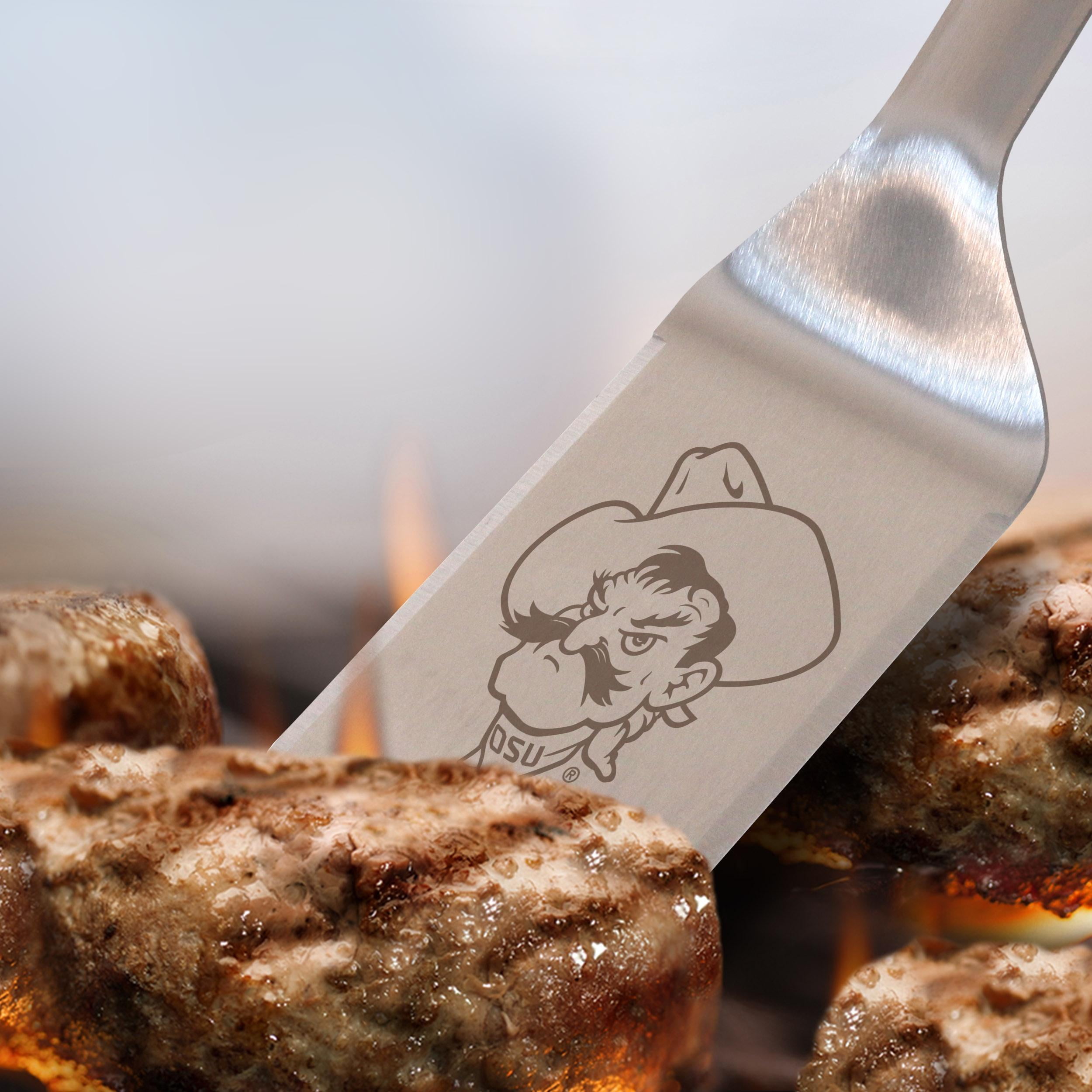 YouTheFan NCAA Oklahoma State Cowboys Stainless Steel BBQ Spatula with Bottle Opener