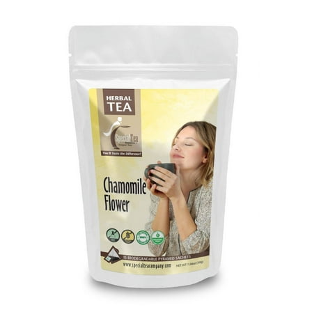 Special Tea Chamomile Flower Herbal Tea Pyramid 15 Sachets