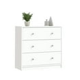thumbnail image 6 of Pemberly Row Contemporary 3 Drawer Chest Dresser in White, 6 of 12