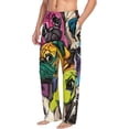 thumbnail image 6 of Logiee Colorful Pug Print Pajama Pants for Men,Men’s Pajama Bottoms,Mens PJ Pants with Pockets & Button Fly-XX-Large, 6 of 6