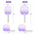 thumbnail image 6 of USB Rechargeable Electric Mosquito Swatter Racket, 43 x 18.5 cm 2-in-1 Violet Light Bug Zapper with Protective Mesh, Handheld or Standing Use for Home, Bedroom, Kitchen, Patio, 6 of 7