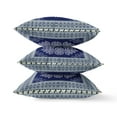 thumbnail image 2 of Window Wreath Palace Broadcloth Fabric Blown and Closed Pillow - Indigo Gray, 2 of 4
