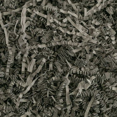 Crinkle Cut Paper Shred Filler (2 LB) for Gift Wrapping & Basket Filling - Slate Gray| MagicWater Supply