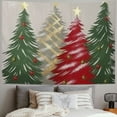 thumbnail image 2 of Pratyus Christmas Trees Pillow Cover Red Ribbon Tapestry Wall Hanging for Bedroom Living Room Dorm Decoration Short Plush 40x30inch, 2 of 6