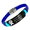 Blue, variant on Lymphedema Medical Alert Bracelet, Glow in the Dark Pink Ribbon No Bp No Needles Awareness Silicone Wristband, Cancer ID Band for Women