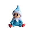 thumbnail image 2 of WULEEUPER Pequeña muñeca elfo bebé | Decoración navideña de elfos en miniatura | Regalo recién nacido | Muñecos Elfos Baby Grow con Pies y Zapatos (Azul), 2 of 5