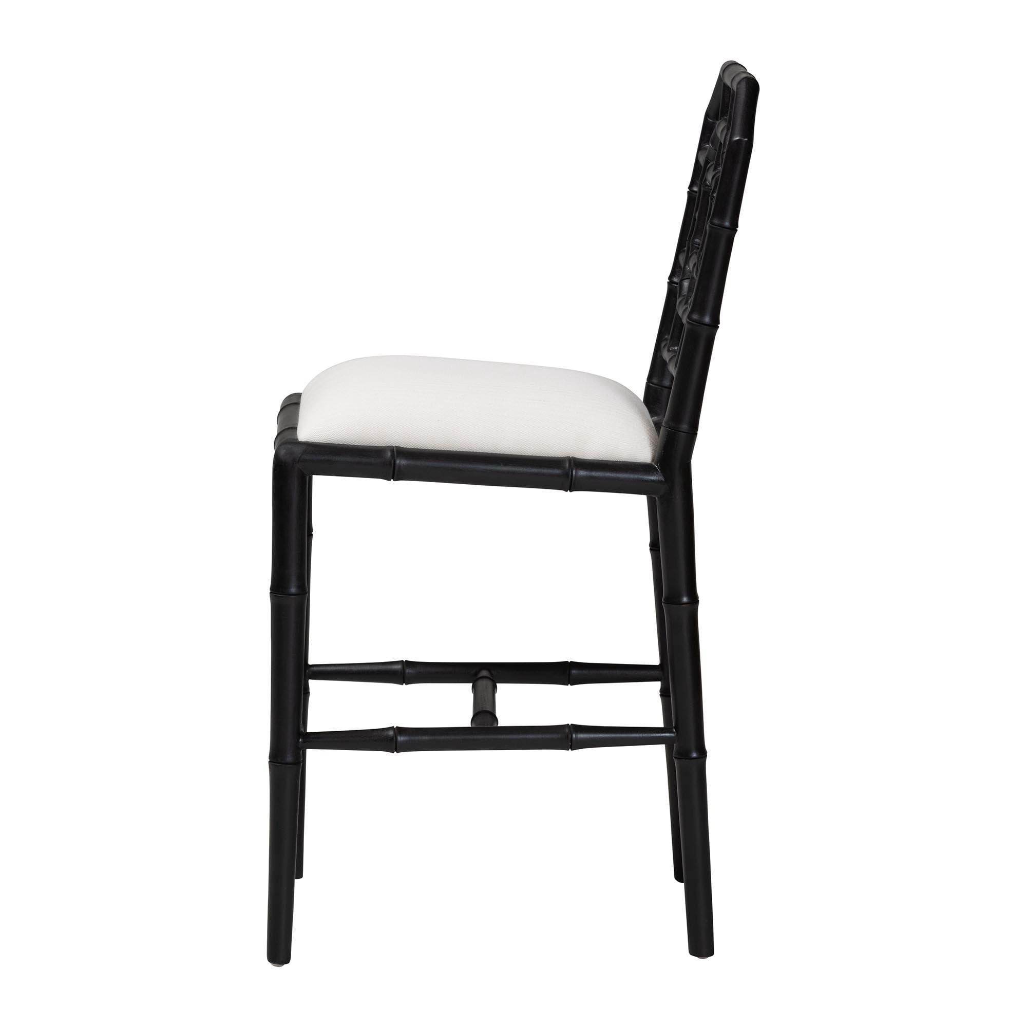 bali & pari Boone Boho Counter Stool, Counter Height 25.6", Black