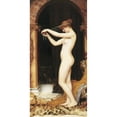 thumbnail image 2 of John William Godward 9x14 Black Ornate Wood Framed Double Matted Museum Art Print Titled: Venus, 2 of 5