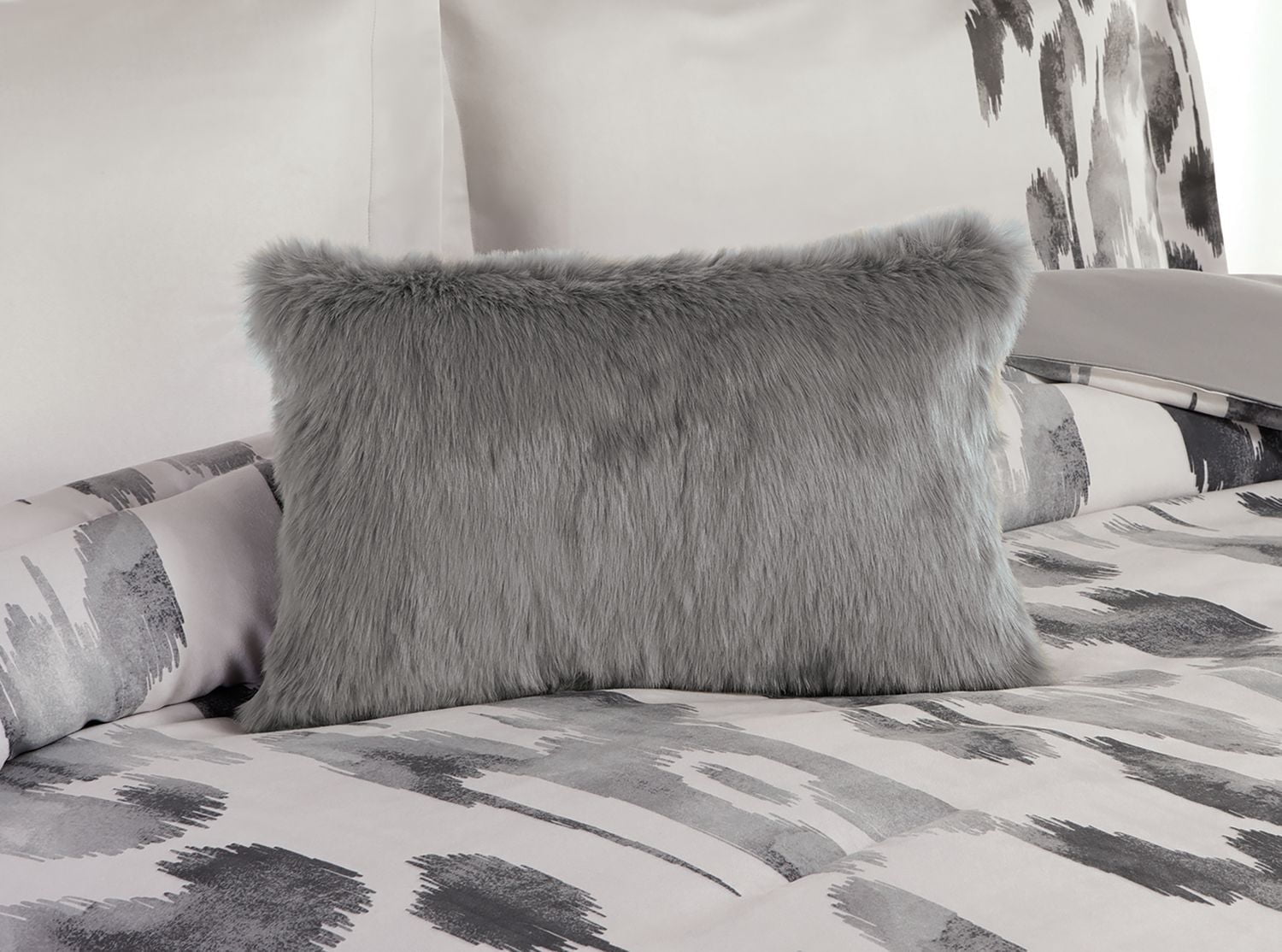 Faux Suede Ikat Comforter Set